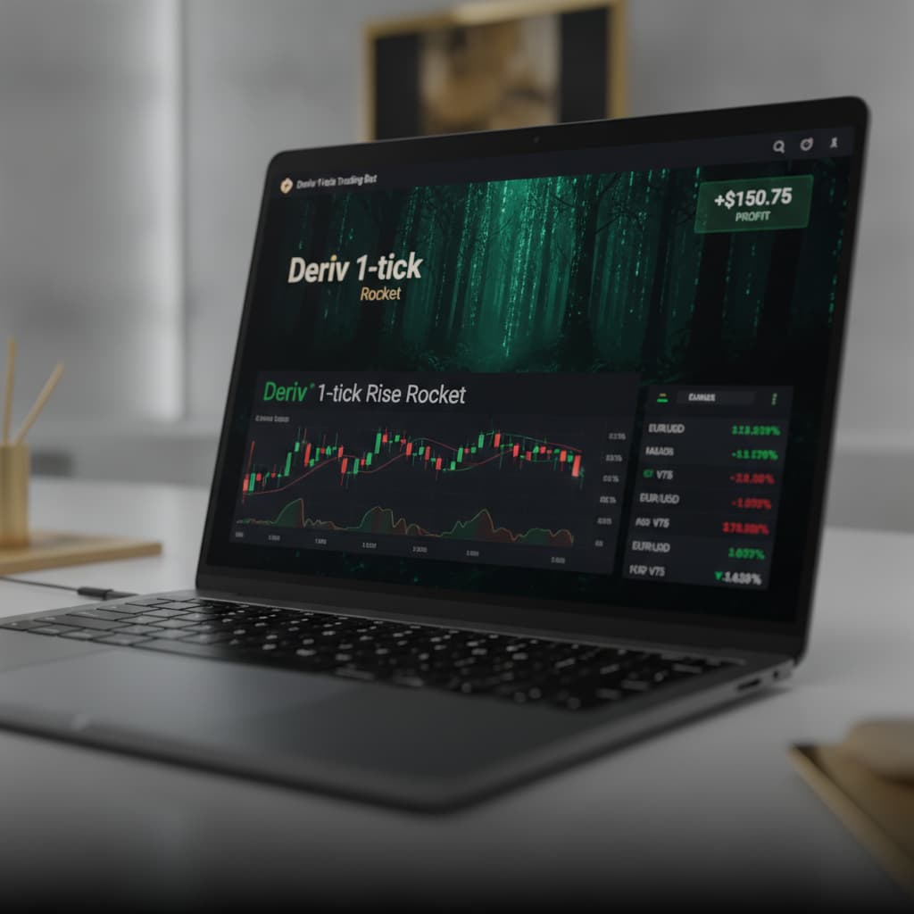 Free Deriv Bot Demo Profit: New Trader's 1-Tick Rocket Success