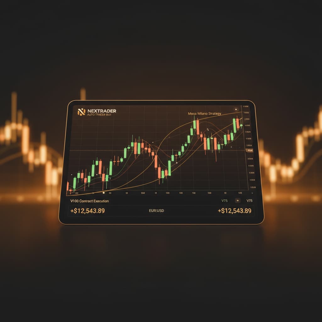 Step-by-Step: Deriv V100 Trading with Nextrader Bot, Smart Signals & Mesa Milano