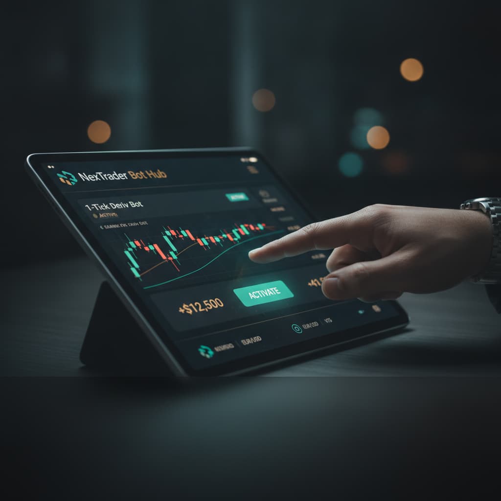 How to Activate & Run Any Free 1-Tick Deriv Bot from NexTrader Hub