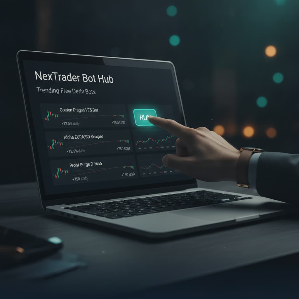 How to Instantly Run Trending Free Deriv Bots on NexTrader Bot Hub
