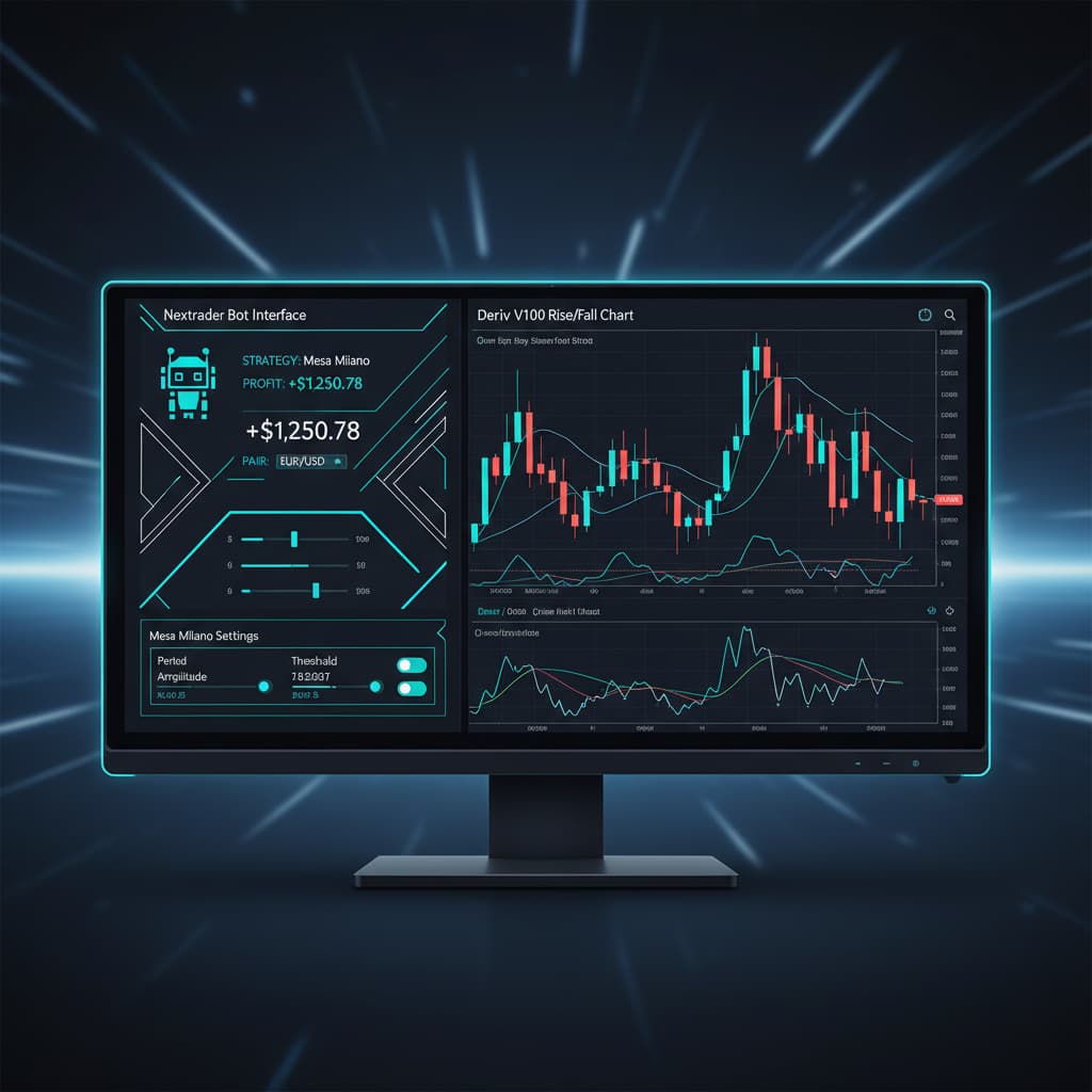 Step-by-Step: Automating Deriv V100 Rise/Fall with Nextrader Binary Bots
