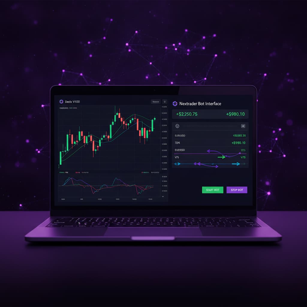 How to Automate Deriv V100 Rise/Fall using Nextrader Trend Hunter Bots
